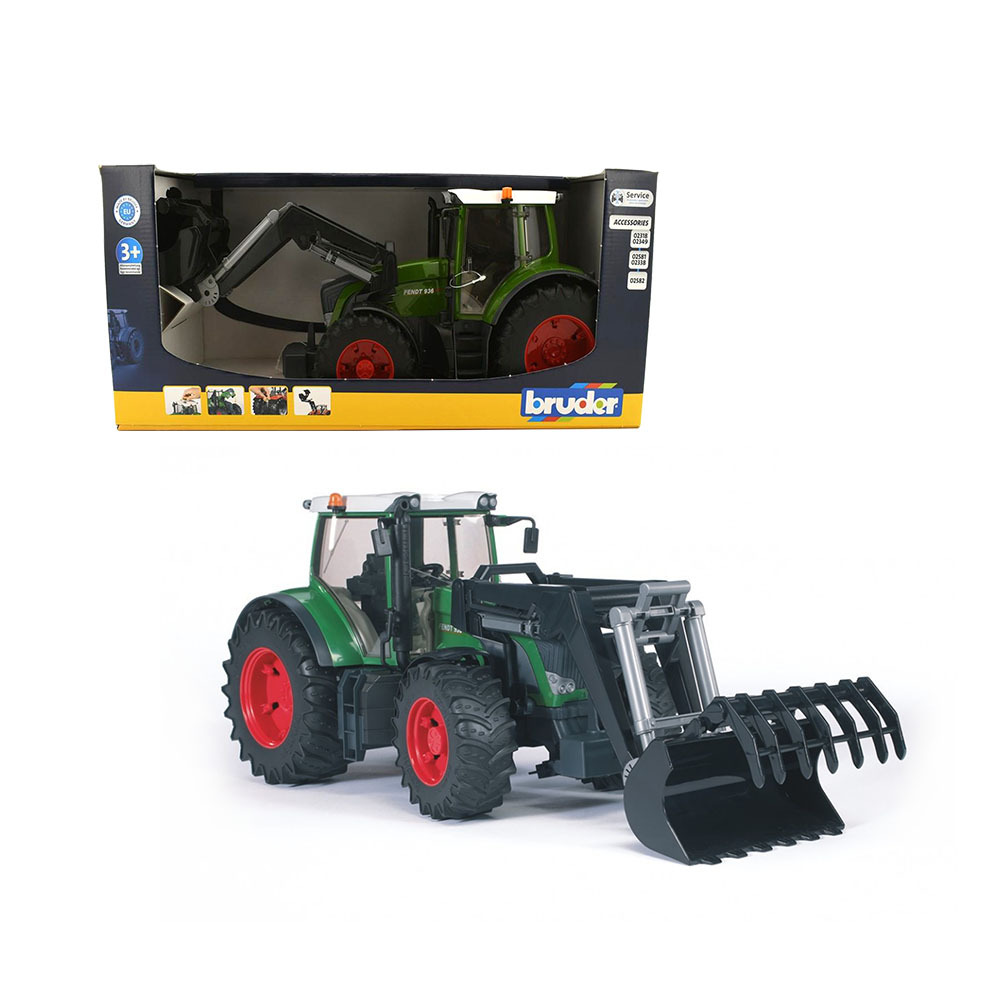 Bruder 1:16 Fendt 936 Vario Tractor with Frontloader Model Toy