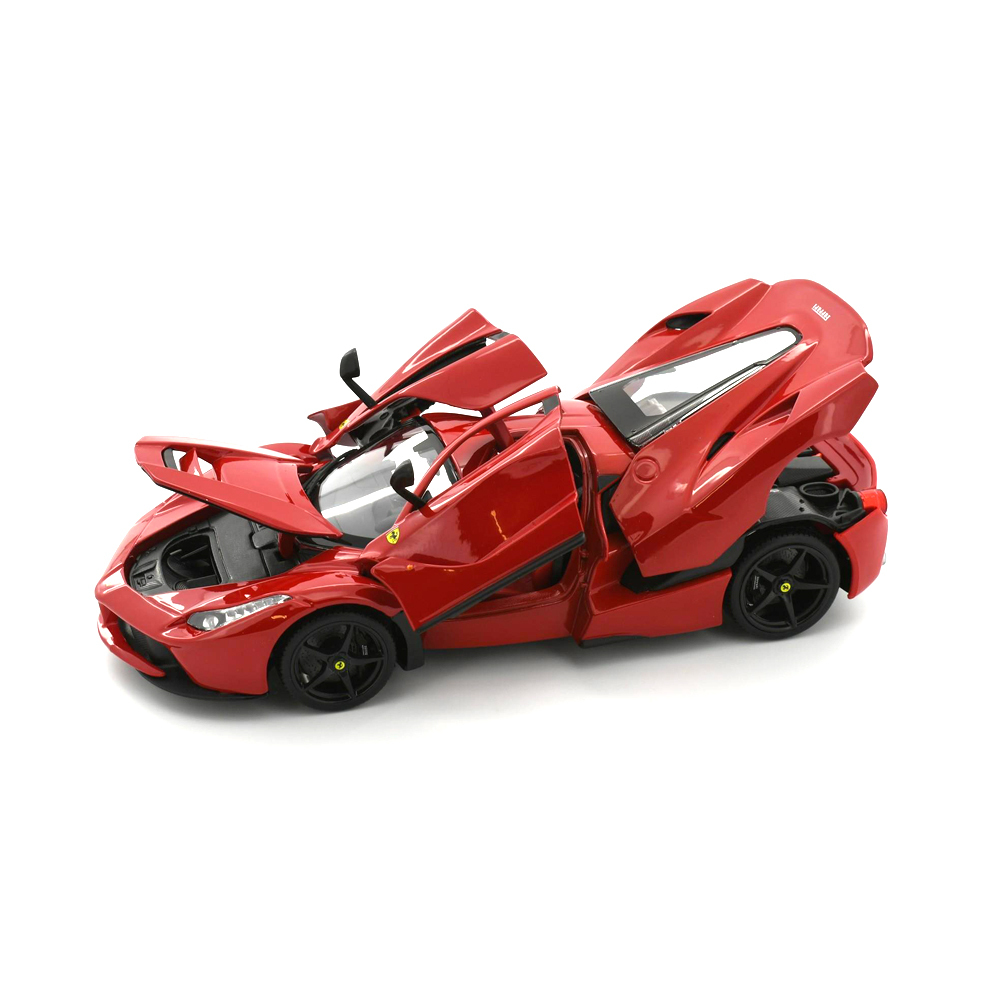 Bburago Ferrari Race and Play LaFerrari 1/24 Scale Diecast Model Vehicle  Red 