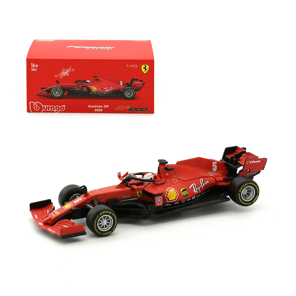 Bburago Ferrari F1-SF 15-T 1:24 SCALE MODEL, Color - Red - Ferrari F1-SF  15-T 1:24 SCALE MODEL, Color - Red . shop for Bburago products in India.