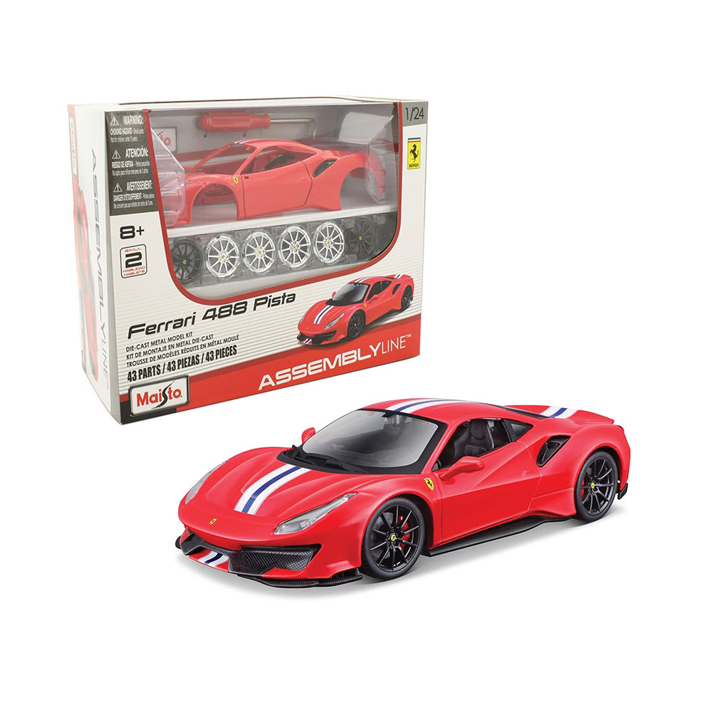 Maisto 1:24 Scale Assembly Line LaFerrari Die-Cast Vehicle - Red