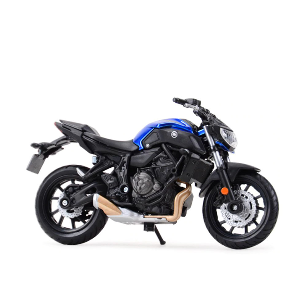 Motorcycle Miniature Repro Model Yamaha MT-07 Scale 1:18 Die Cast Layout