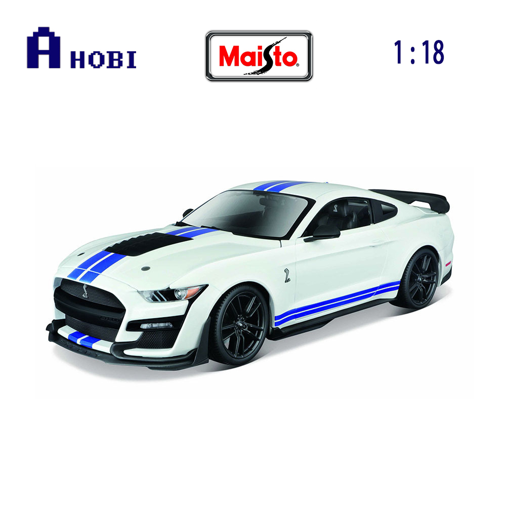 Maisto 1 18 2020 Ford Mustang Shelby GT 500 White Model Car
