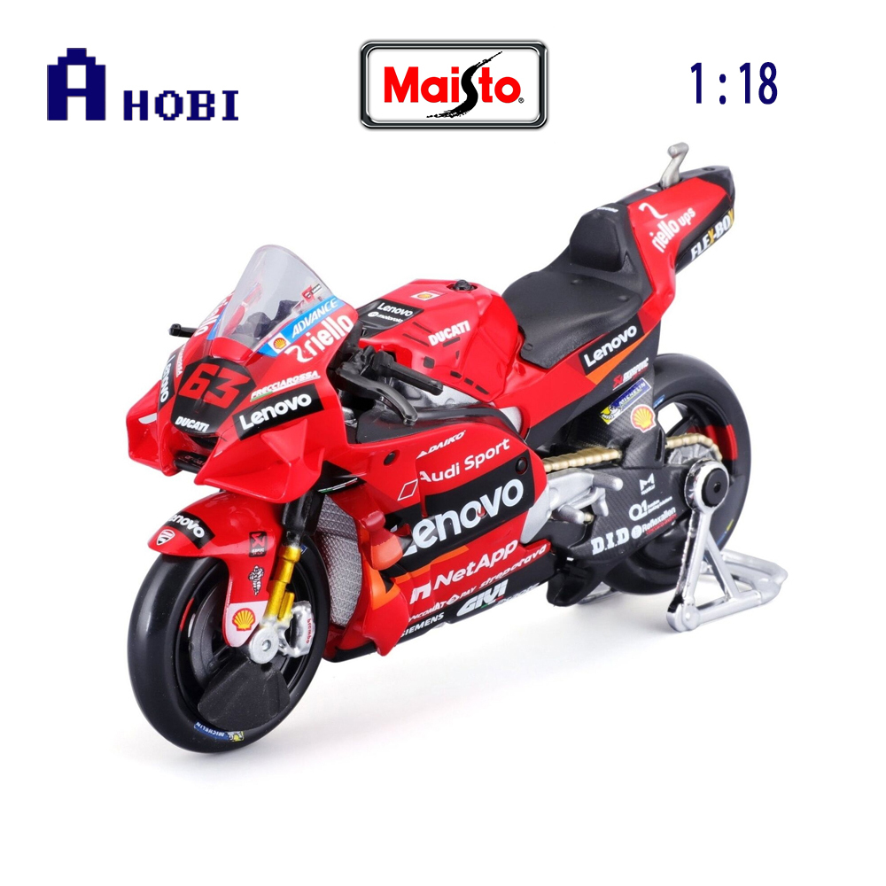 Maisto 1:18 NEW 2021 Ducati Lenovo Team #43 #63 Die Moto GP Racing casting  alloy motorcycle Model collection gift toy