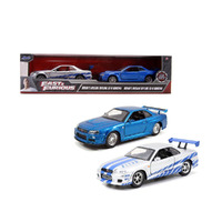 Fast & Furious Brian's 2002 Nissan Skyline GT-R R34 1:24 Scale Diecast –  diecast happy