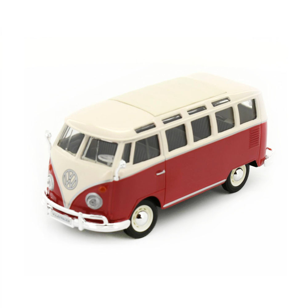 Maisto 1:24 Scale Volkswagen VW Van Samba Red Diecast Model Authentic ...