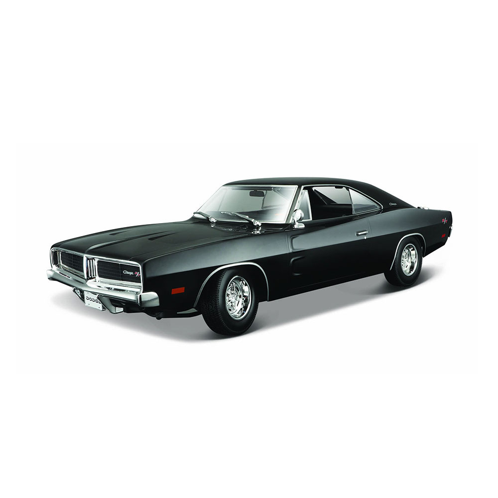 Maisto Licensed 1:18 Scale Dodge Charger R/T 1969 Diecast Model Car Black