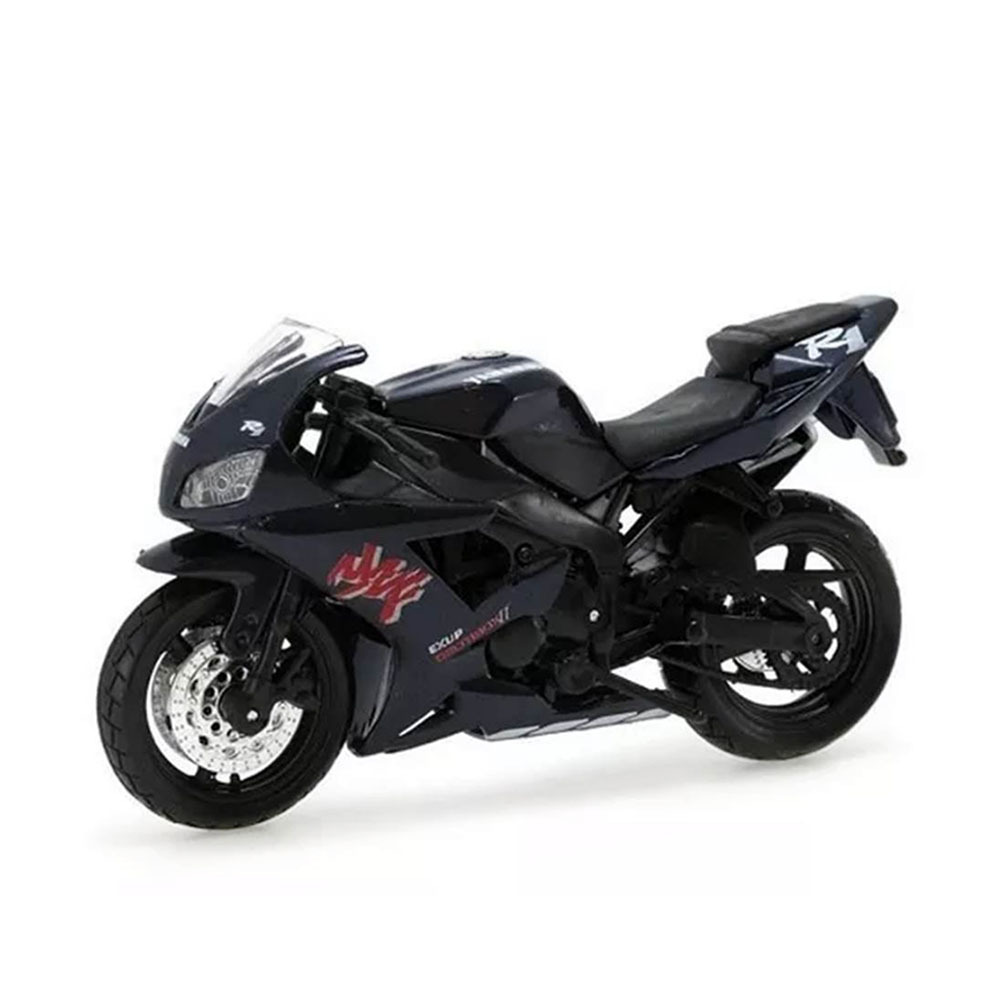 Maisto 1 18 Scale Yamaha YZF R1 Road Bike Model Toy Deep Blue Working Kick Stand Spring Suspens