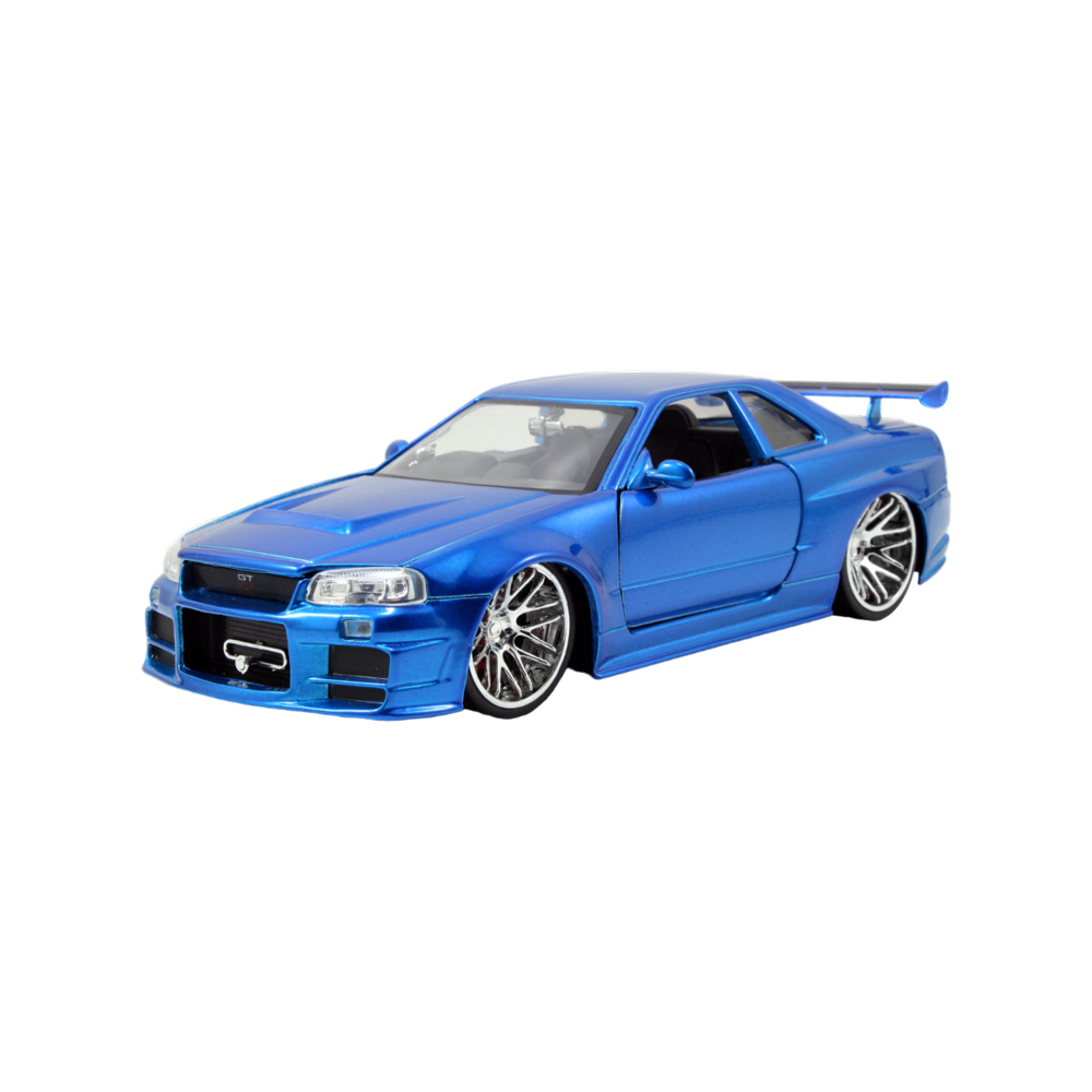 Fast & Furious Brian's Nissan Skyline GT-R (R34) 1:24 Scale Diecast Model  Car by Jada Toys